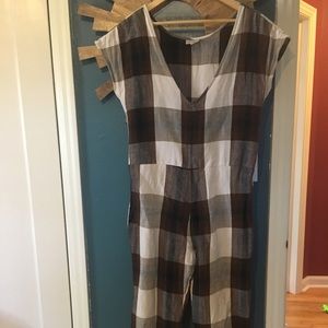 The Odells linen plaid jumper